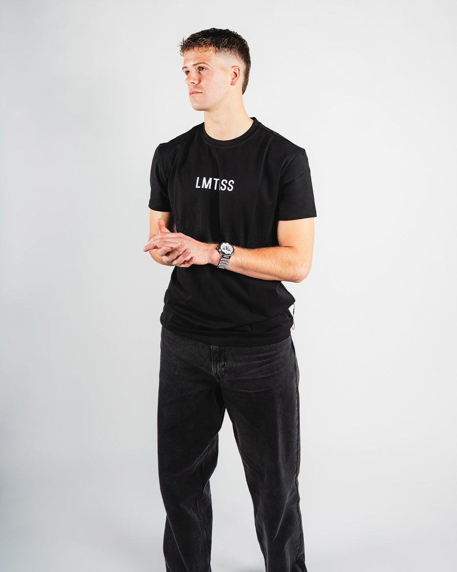 LMTLSS Fearless black motivational t-shirt