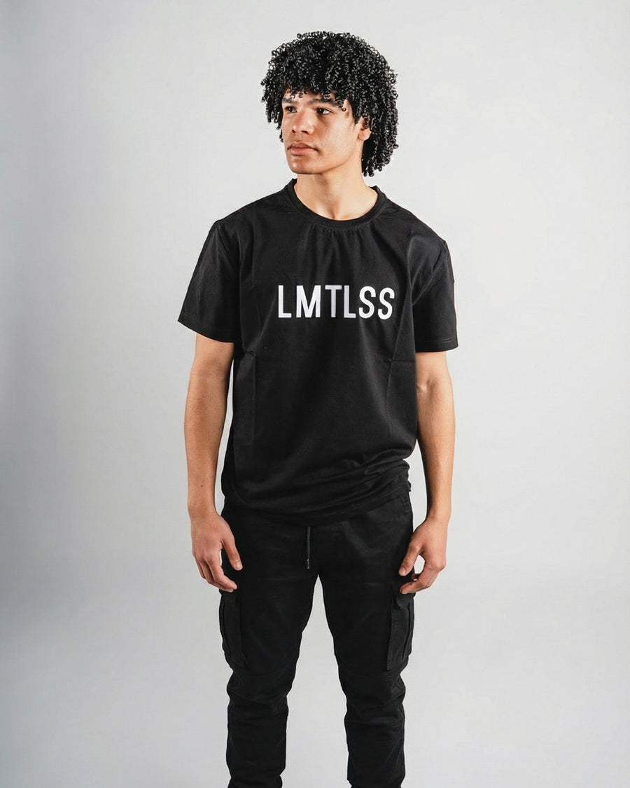 LMTLSS Signature black t-shirt with chest logo