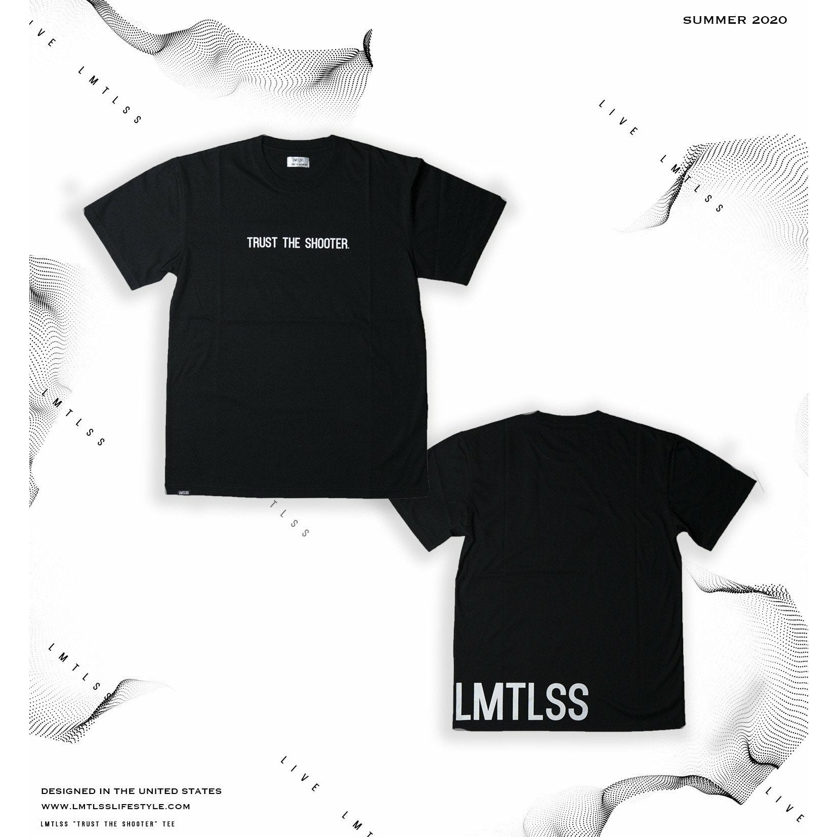 Trust The Shooter T-Shirt T-Shirts LMTLSSlifestyle Small Black 